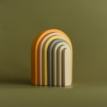 Min Min Copenhagen - Grote regenboog hout - Pastel